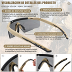 Kit de Gafas Tácticas y de Seguridad Industrial ANSI Z87+