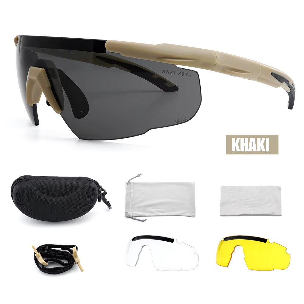 Kit de Gafas Tácticas y de Seguridad Industrial ANSI Z87+